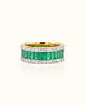 Emerald Eternity Halo Band