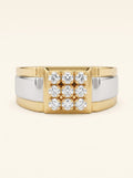 Imperial Diamond Grid Men's Ring