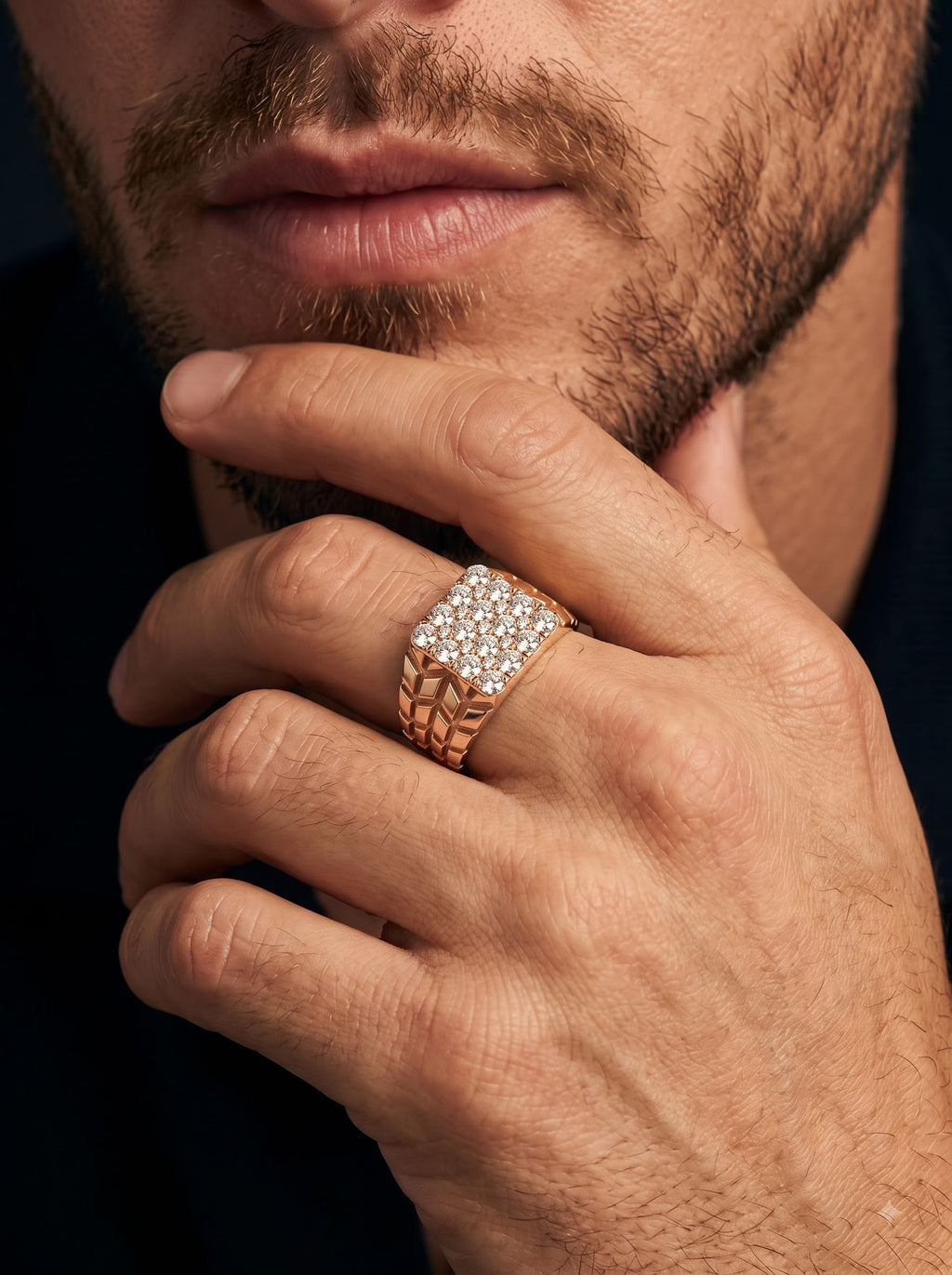 Imperial Cluster Diamond Men's Ring