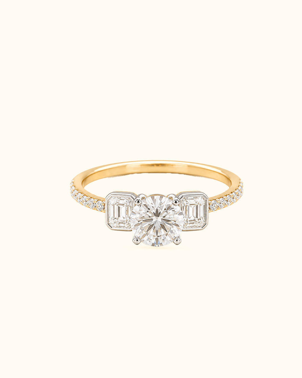 0.72pt Trinity Diamond Solitaire Ring