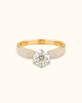 1ct Stellar Pavé Solitaire Ring