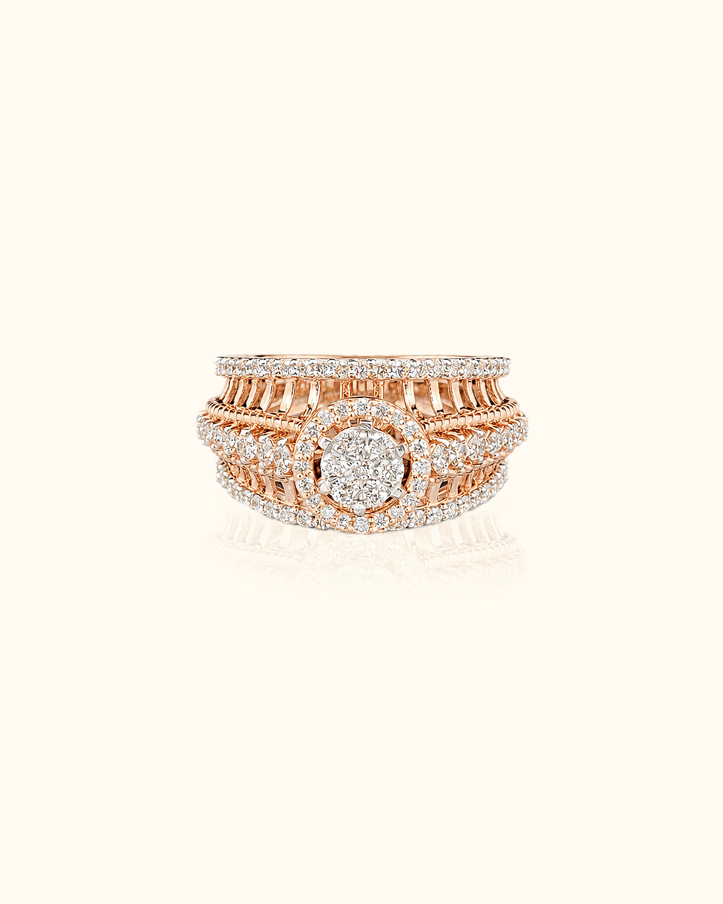 Royal Halo Diamond Bridal Ring Set