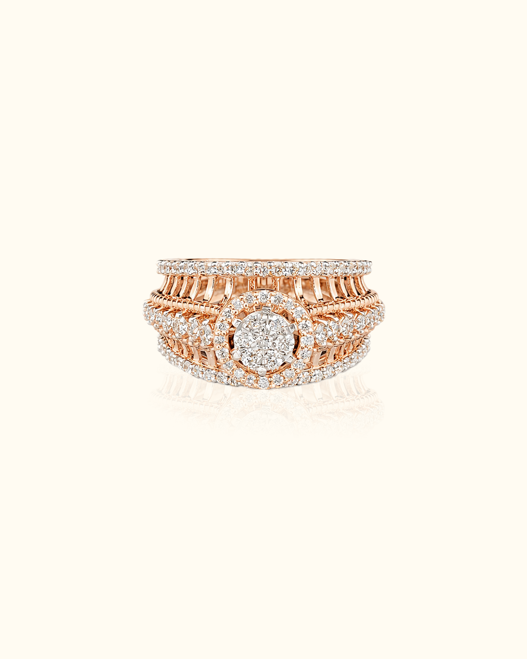Royal Halo Diamond Bridal Ring Set