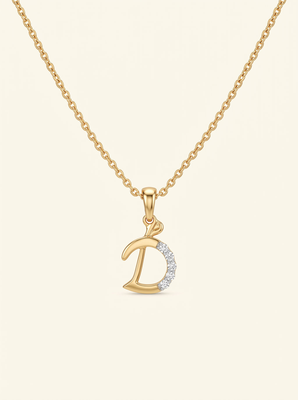 Diamond Initial D Pendant