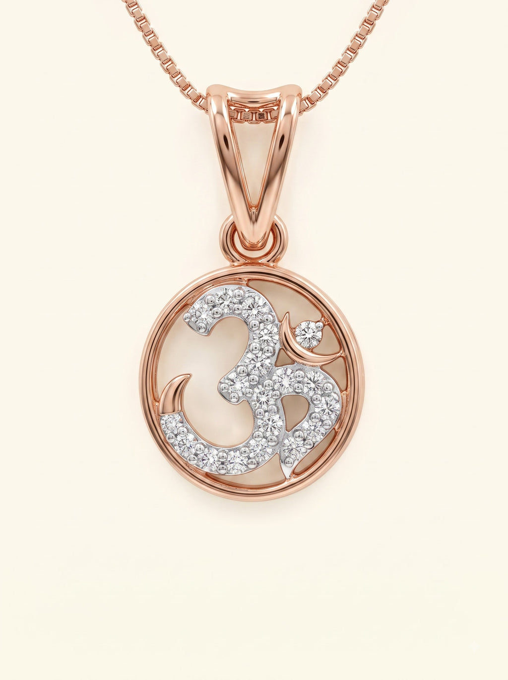 Sacred Om Diamond Pendant
