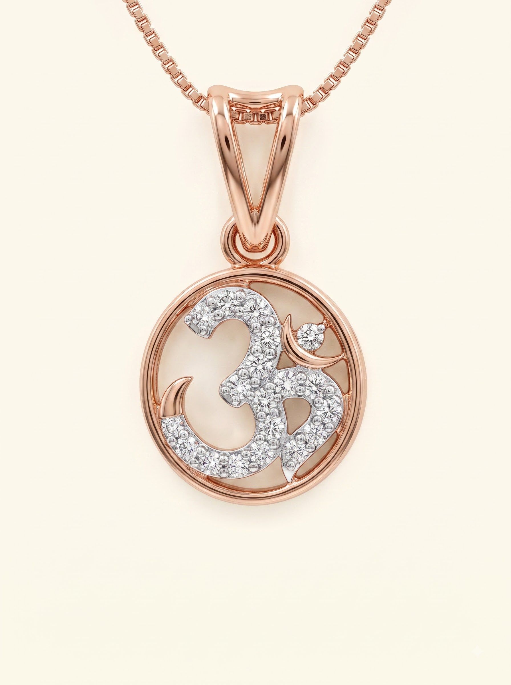 Sacred Om Diamond Pendant