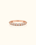 Rose-gold finish for a warm, luxurious appearance