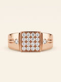 Royal Grid Diamond Men's Ring
