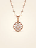 Radiant Halo Diamond Pendant