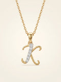 Diamond Initial K Pendant