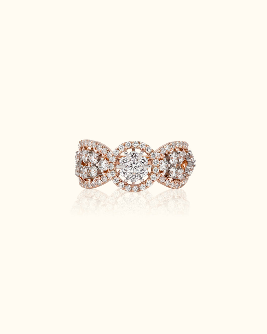 Radiant Bloom Diamond Ring