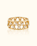 Diamond Lattice Luxe Band Ring