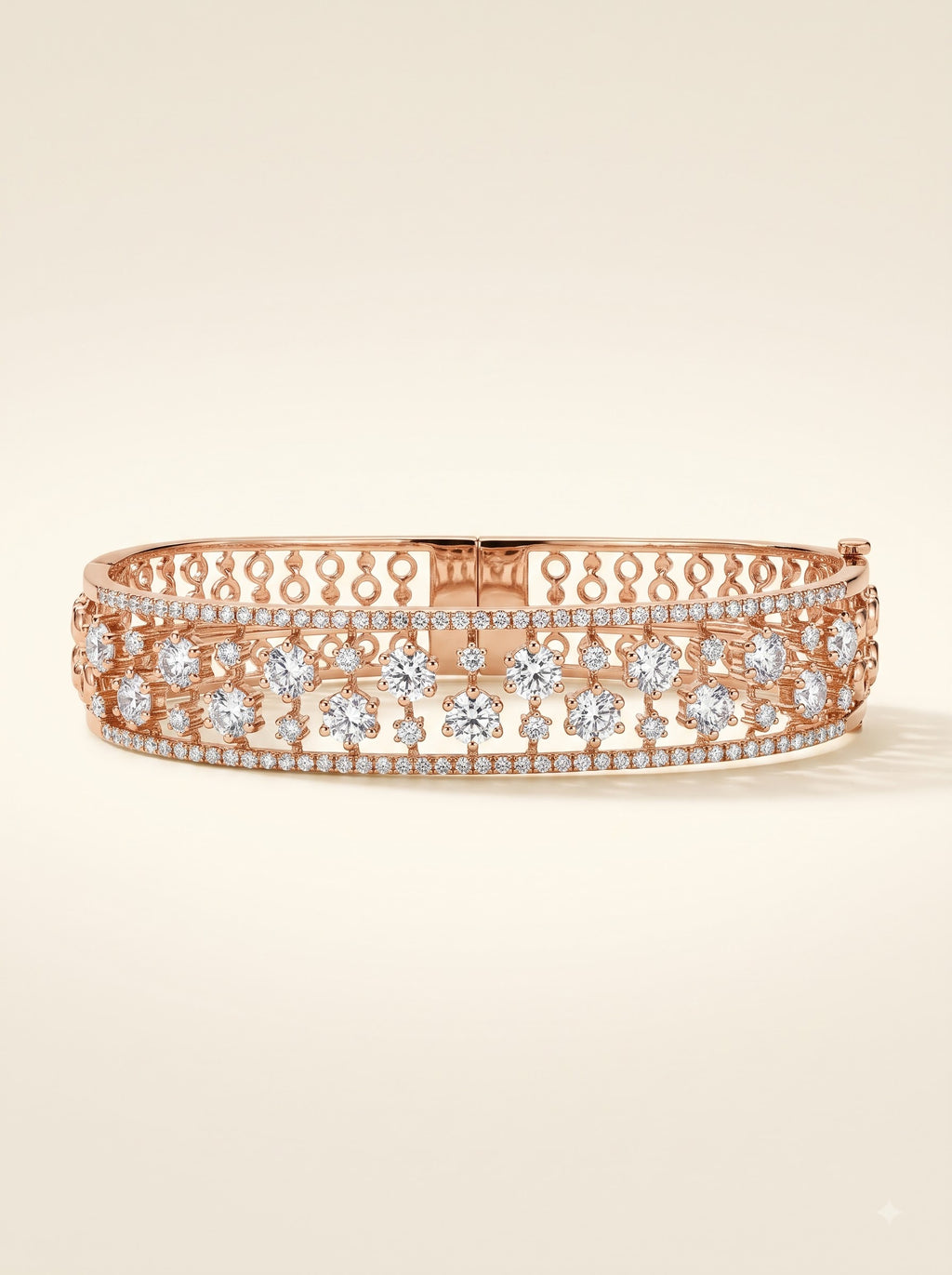 Regal Diamond Cascade Bangle