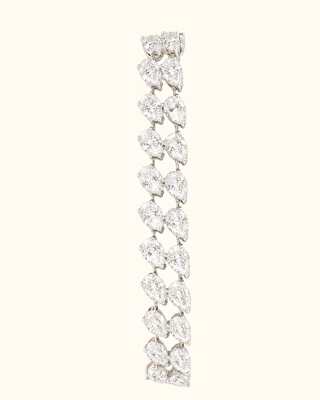 Pear Diamond Cascade Bracelet