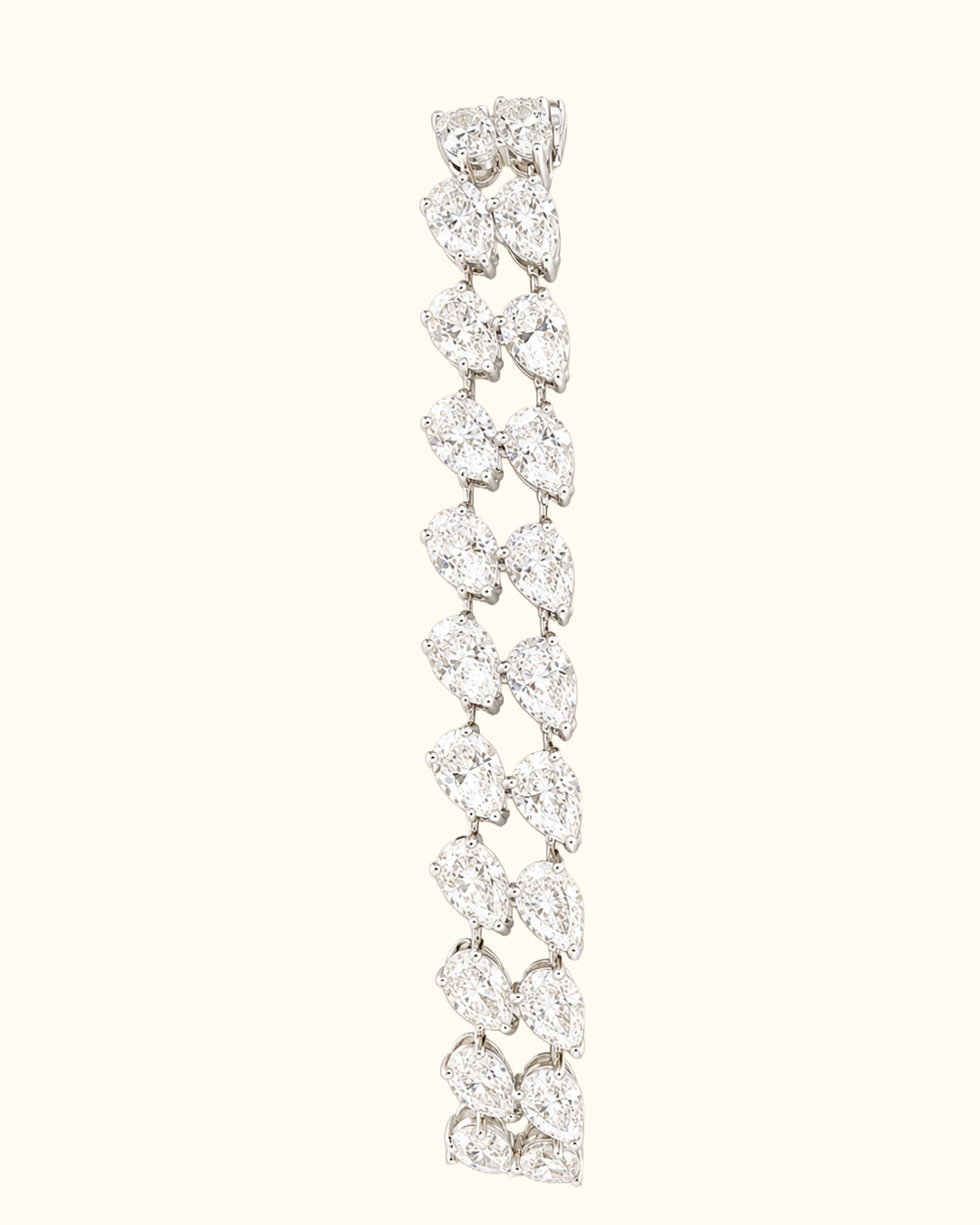 Pear Diamond Cascade Bracelet