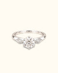 1 ct Marquise Accent Solitaire Diamond Ring
