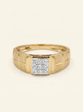Heritage Diamond Square Men's Ring