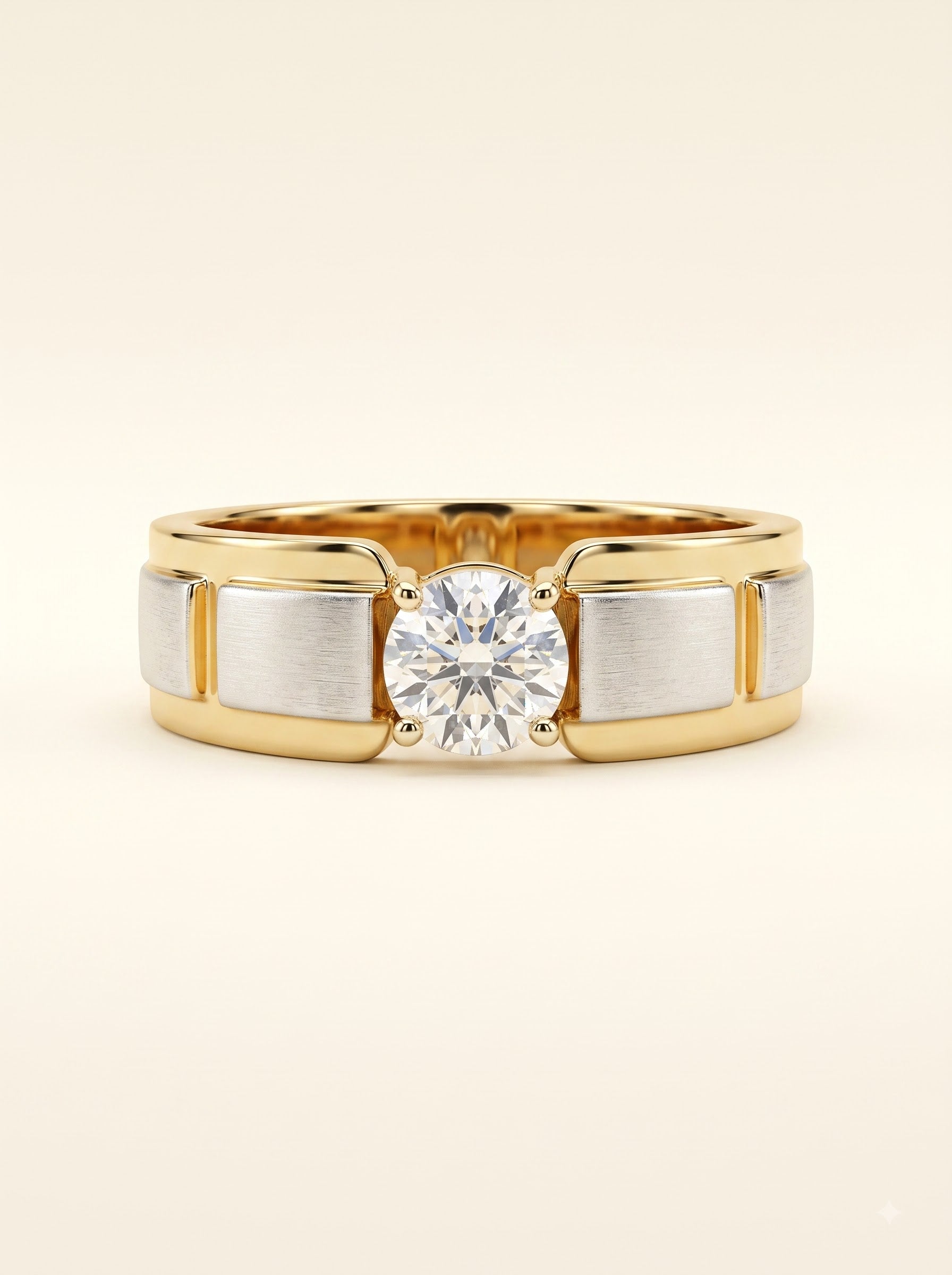 Majestic Solitaire Men's Ring
