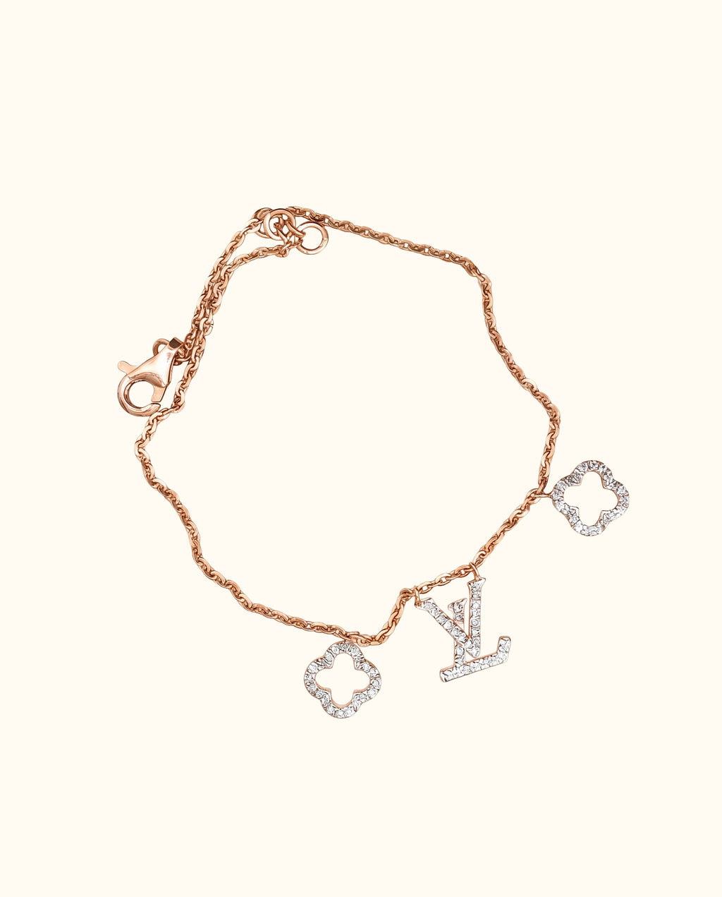 Luxury Monogram Charm Bracelet