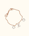 Luxury Monogram Charm Bracelet