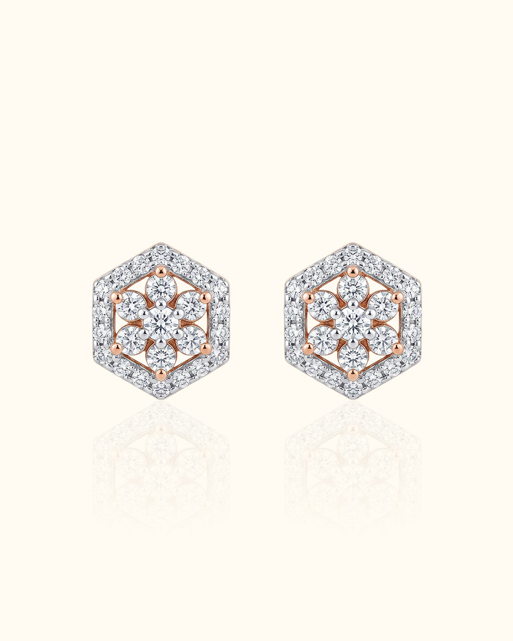 Diamond Cascade Hoop Earrings