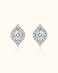 Diamond Leaf Studs