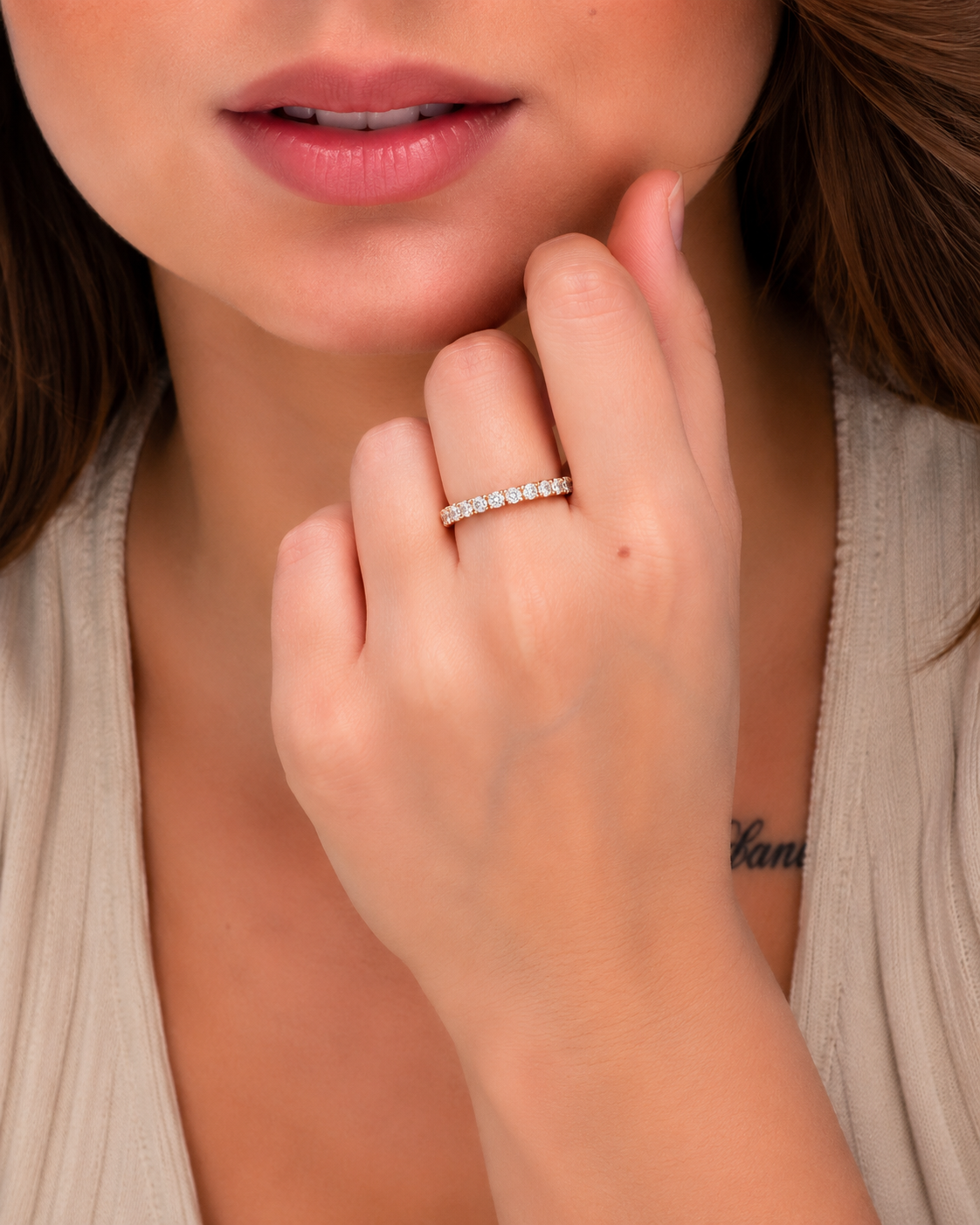 Celestial Spark Diamond Band Ring