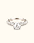 2 ct Split Accent Solitaire Diamond Ring