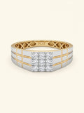 Executive Diamond Grid Men's Ring