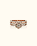 Rose Gold Halo Bloom Ring