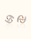 Infinity Spark Diamond Stud Earrings