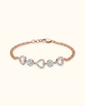 Diamond Hearts Harmony Bracelet