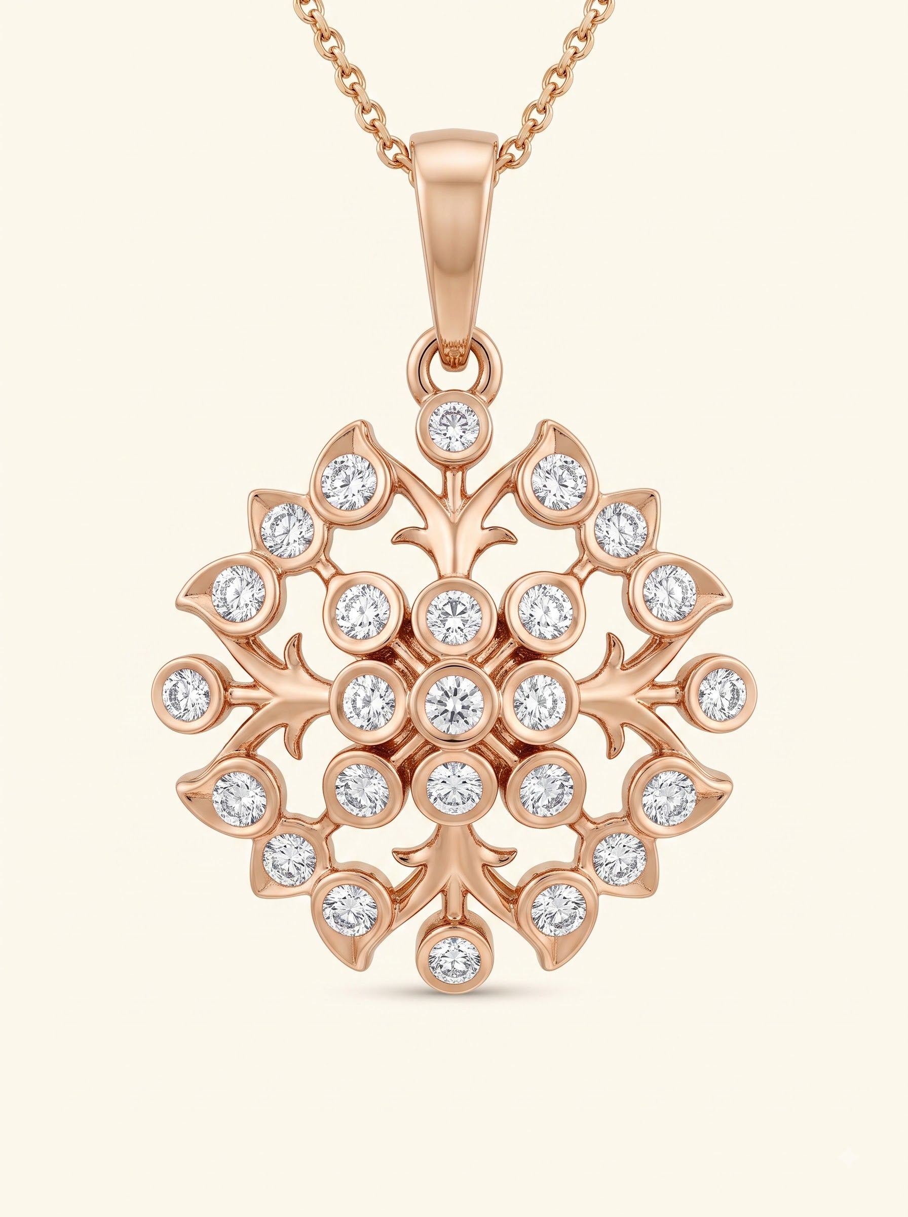 Blooming Diamond Tree Pendant