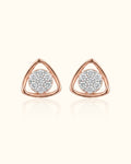 Trinity Diamond Cluster Stud Earrings