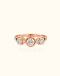 Trinity Wave Diamond Ring