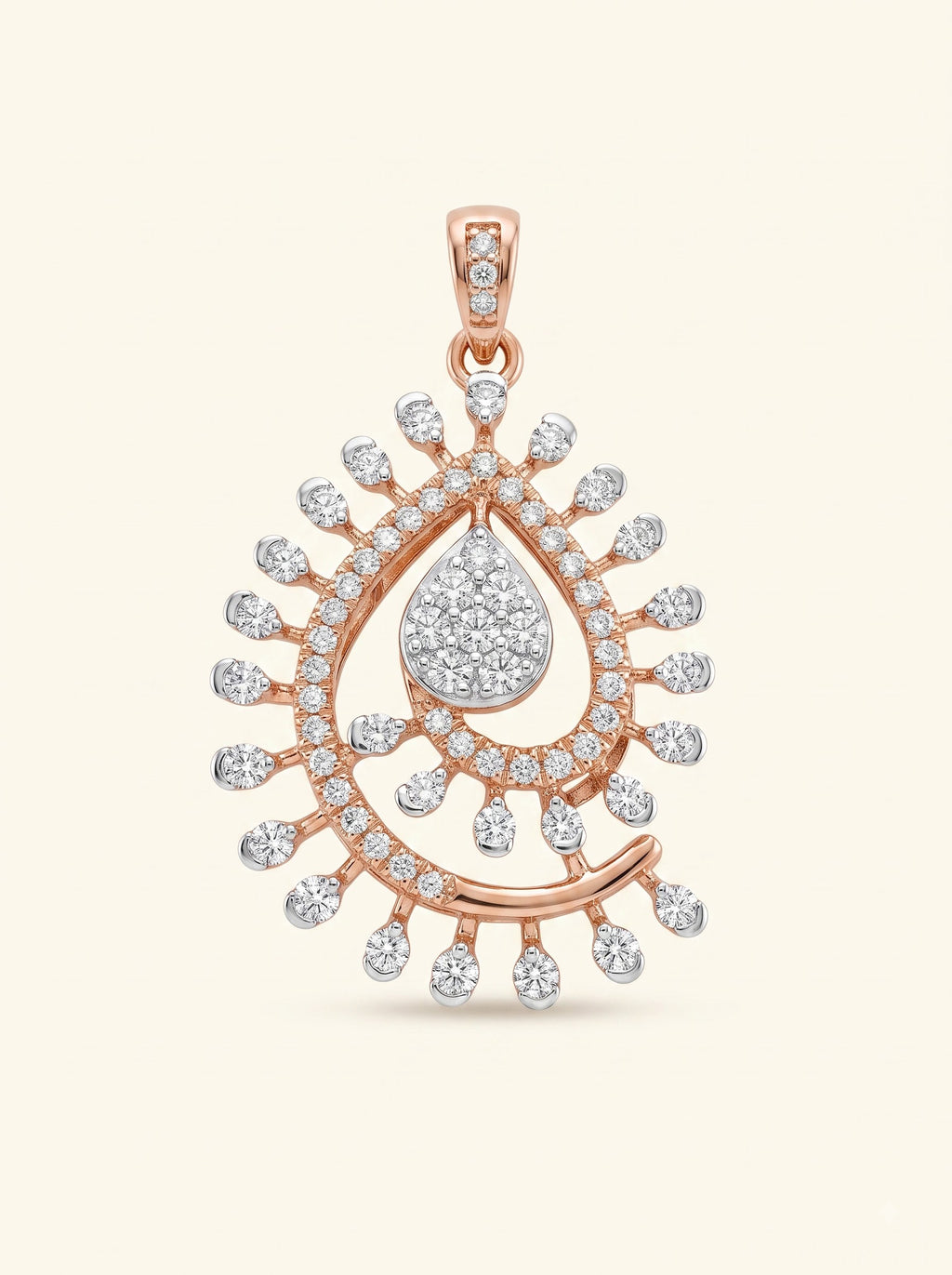 Royal Teardrop Diamond Pendant