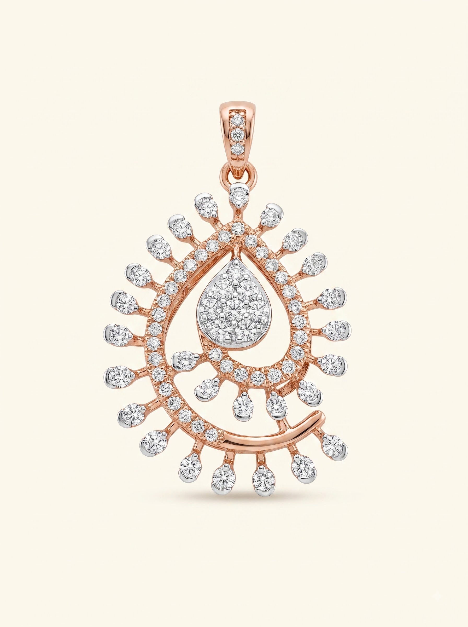 Royal Teardrop Diamond Pendant