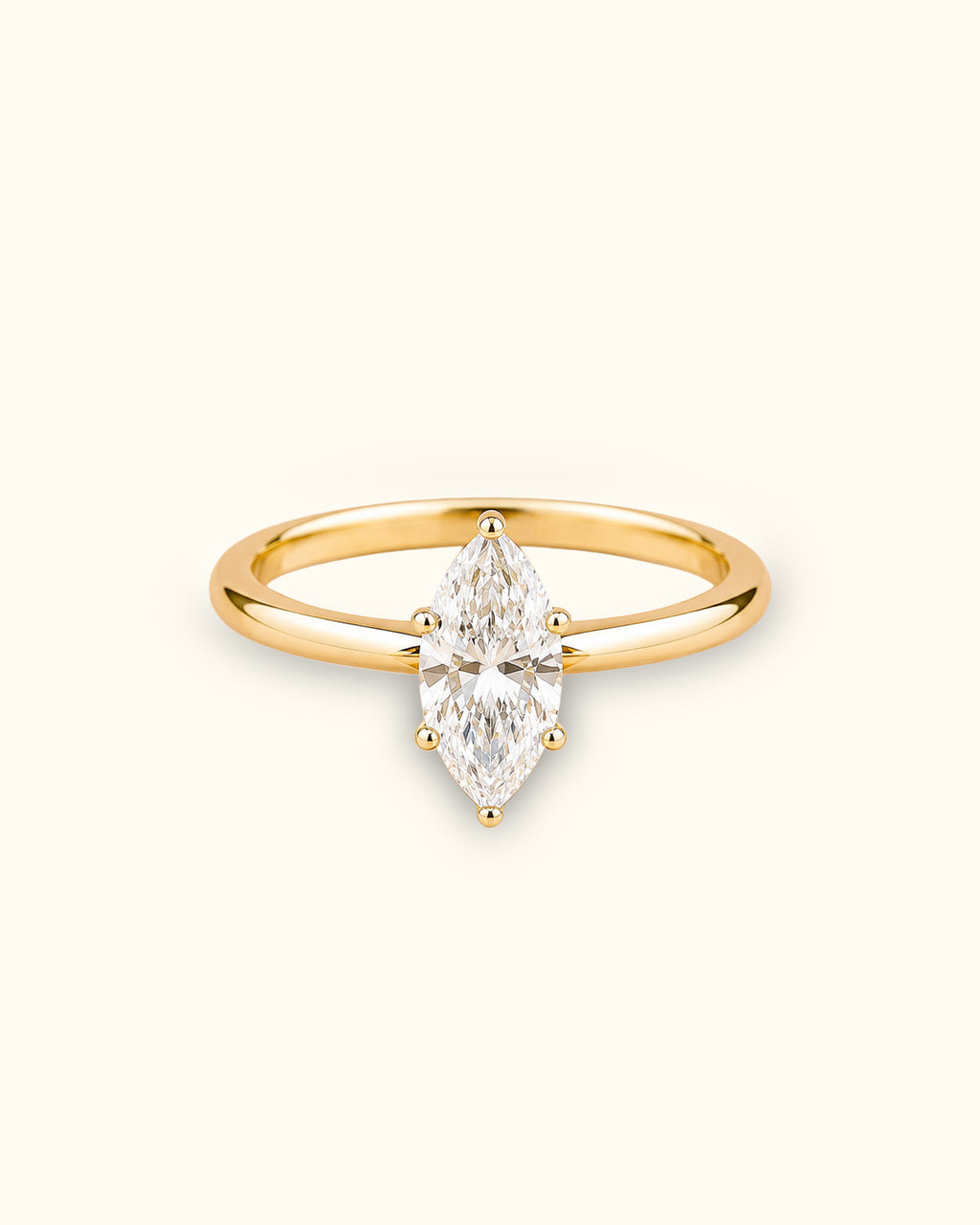 Marquise Solitaire Elegance Ring
