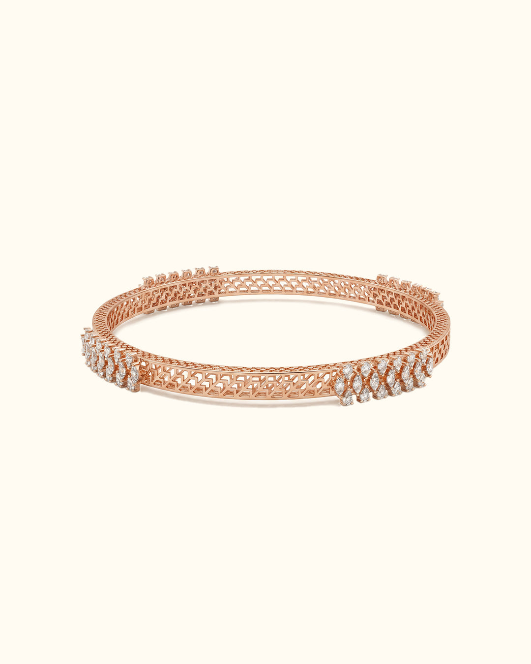 Regal Lattice Diamond Bangle