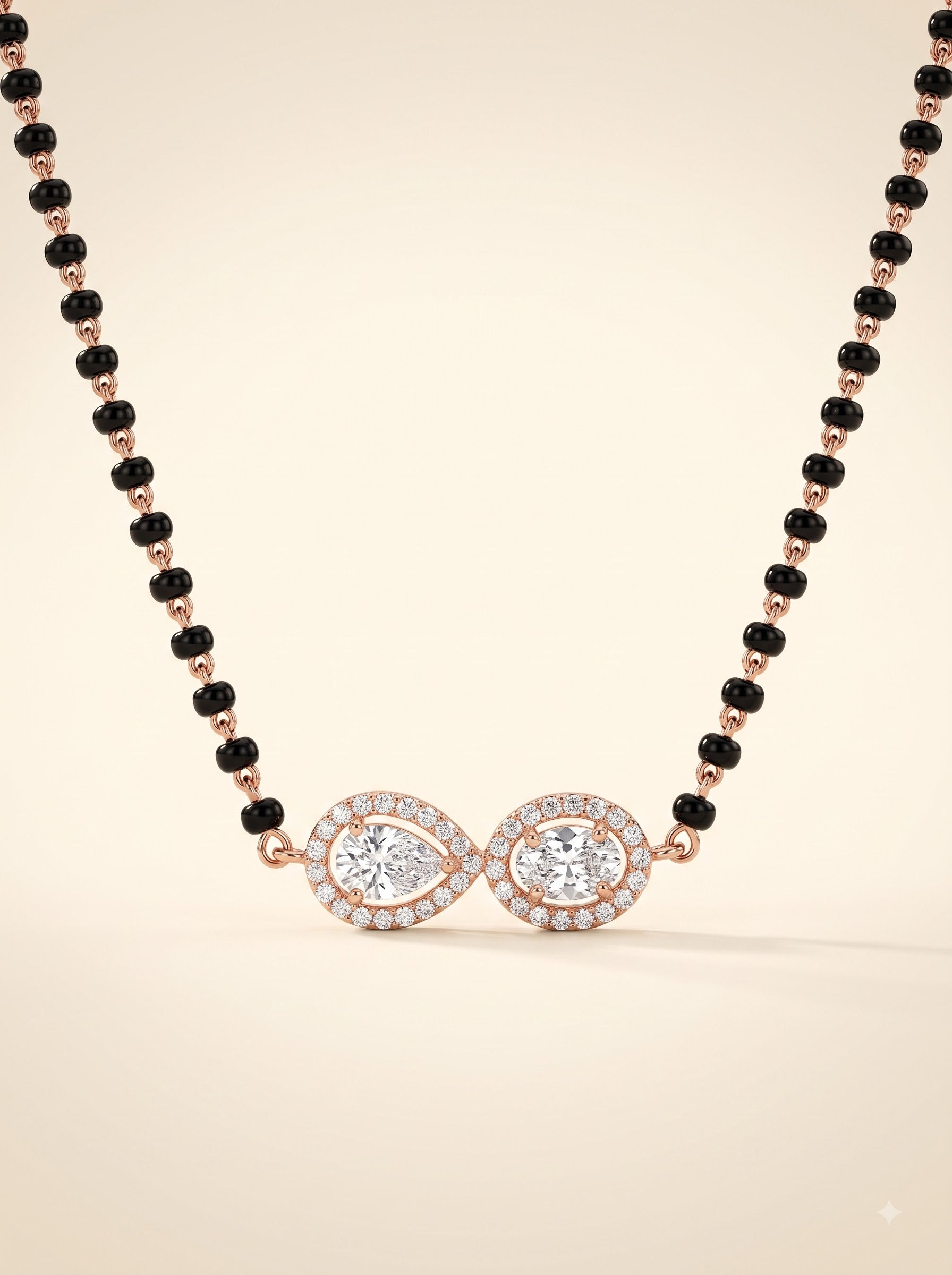 Infinite Halo Diamond Mangalsutra Bracelet