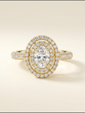 0.70ct Vintage Halo Oval Diamond Ring