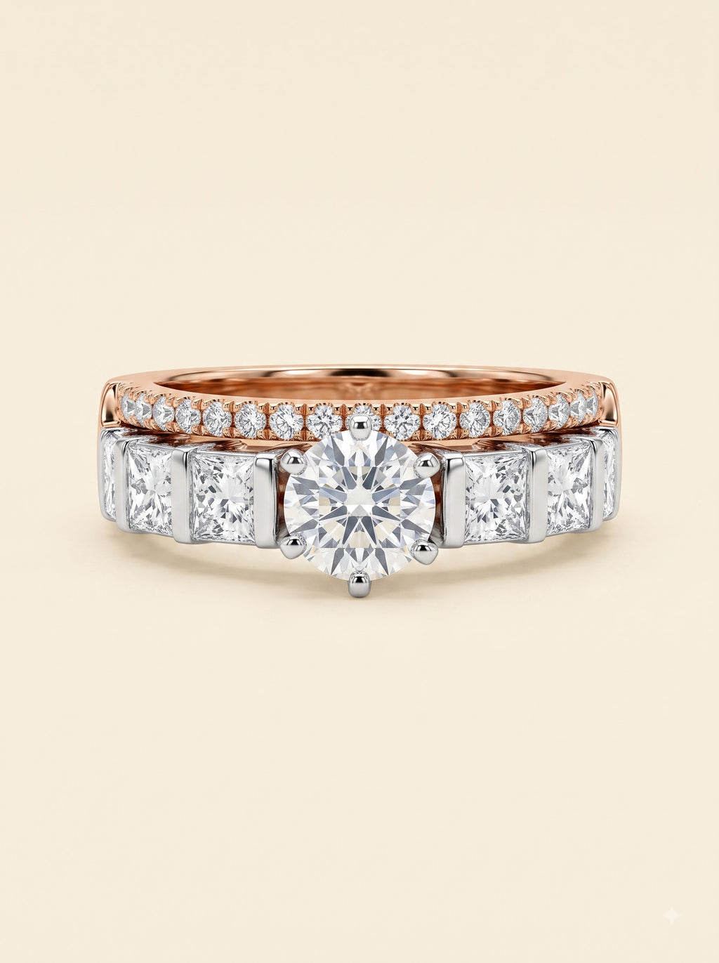 Regal Duo Solitaire Diamond Ring