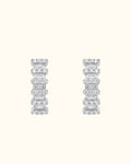 Diamond Ladder Bar Stud Earrings