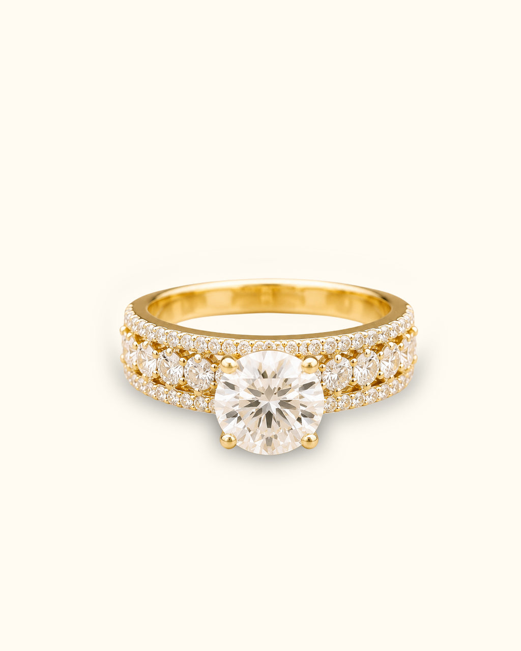2.5ct Regal Lace Solitaire Diamond Ring