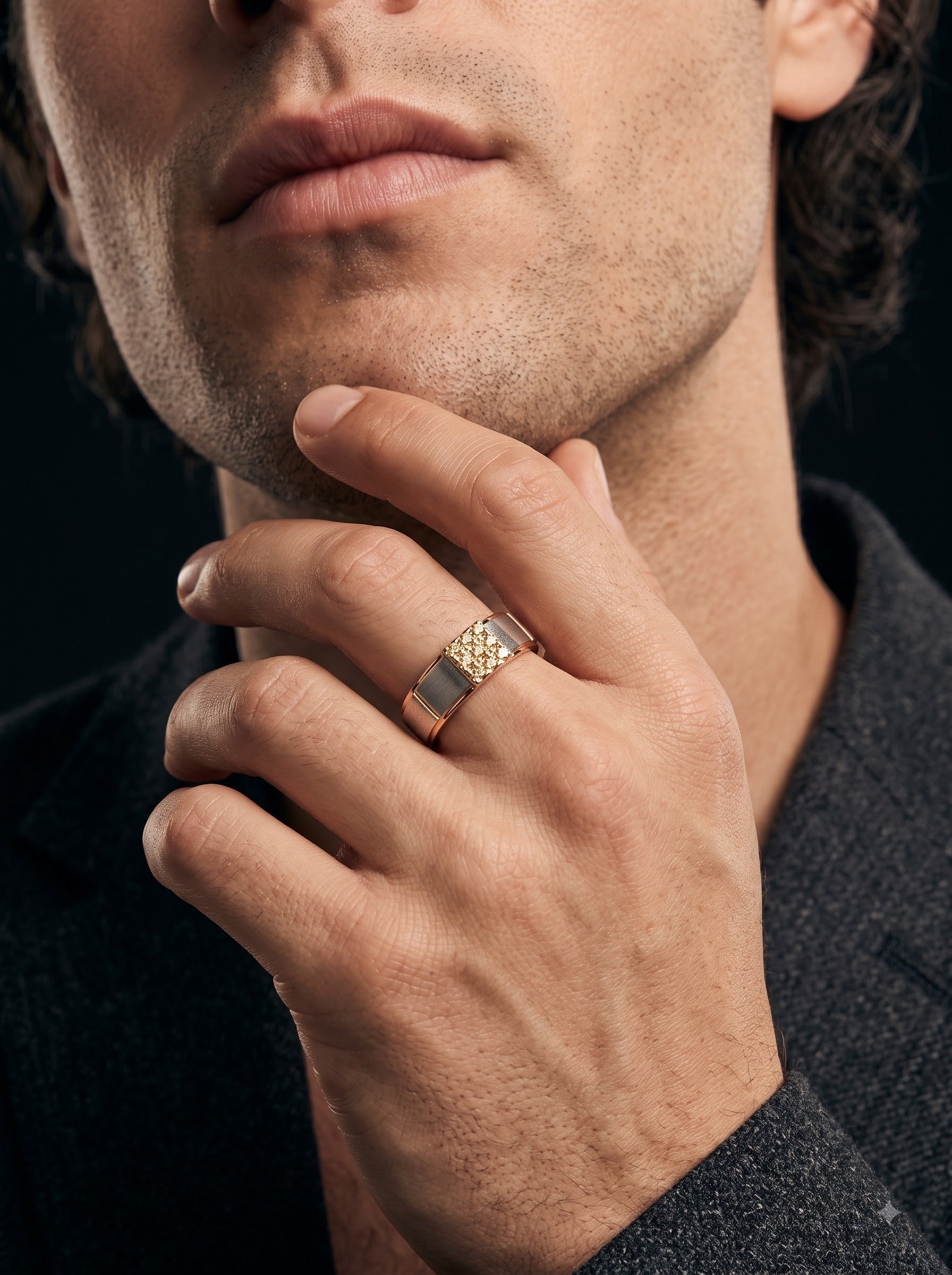 Prestige Diamond Cluster Men's Ring