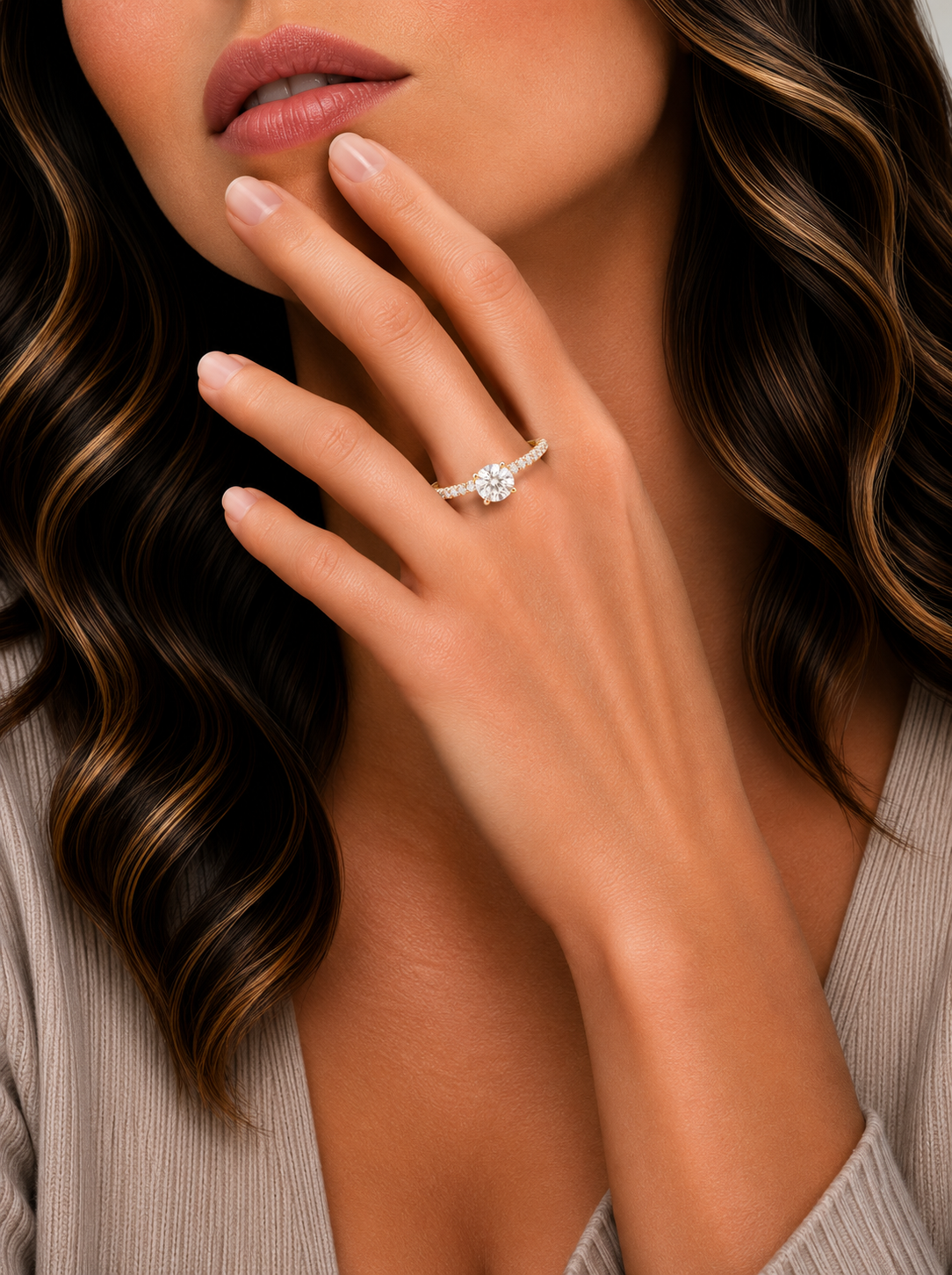 1 ct Twisted Elegance Solitaire Ring