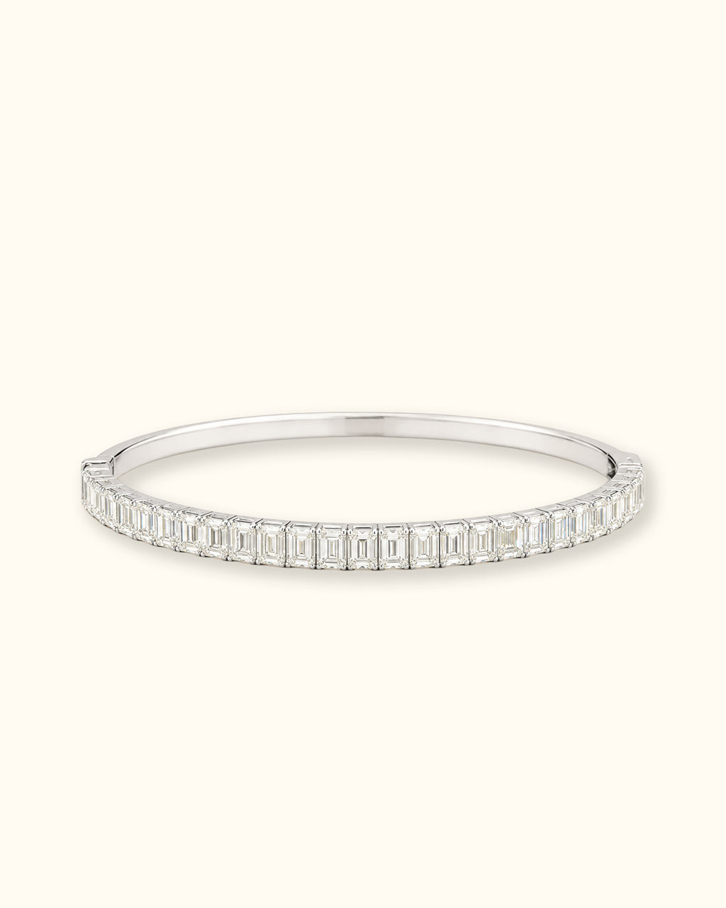 Eternal Emerald-Cut Diamond Bangle