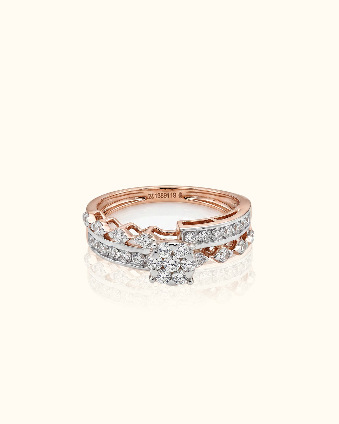 Floral Harmony Diamond Ring