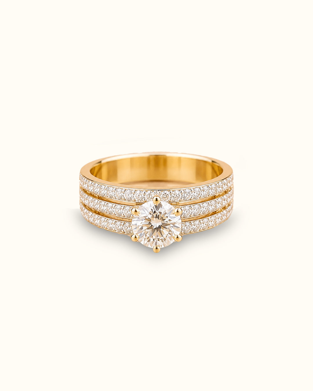 1 ct Celeste Double Halo Solitaire Ring