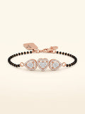 Trinity Heart Diamond Mangalsutra Bracelet